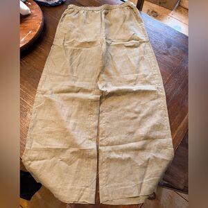 J Crew women’s Casual Linen-Blend Pants in khaki